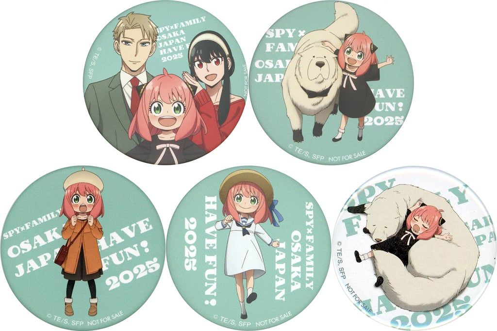 低価，2026 【中古】バッジ・ピンズ 全5種セット オリジナル缶バッジ 「EXPO2025 大阪・関西万博 SPY×FAMILY DINING」 フードブースメニュー購入特典 ピンズ・ピンバッジ・缶バッジ