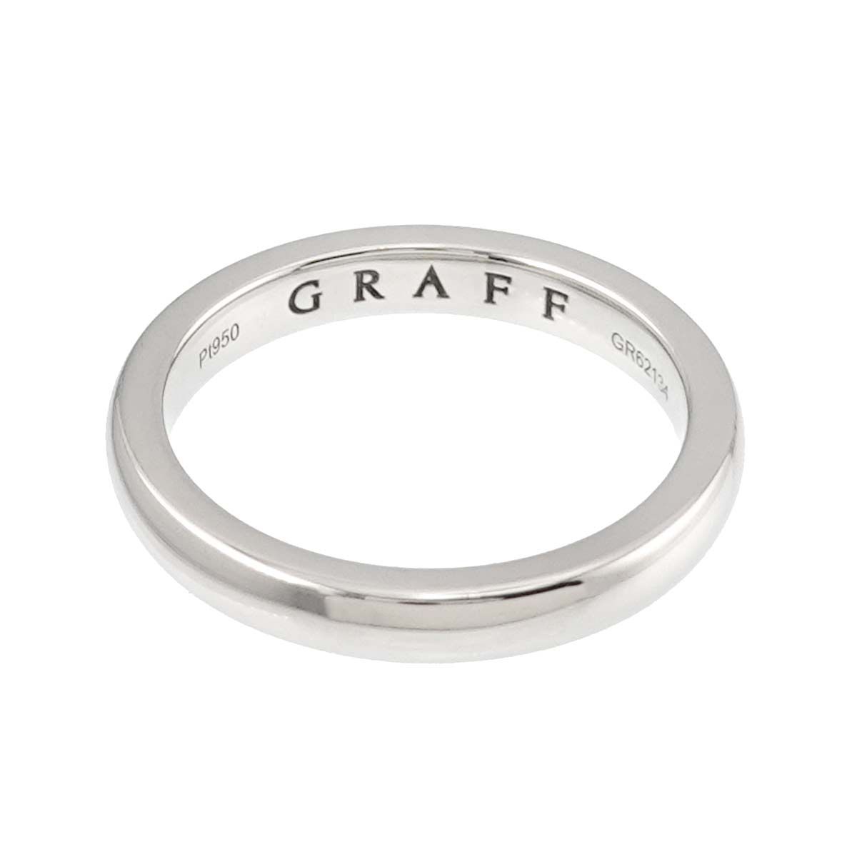 グラフ GRAFF シェイプ 10.5号 リング 幅3mm Pt プラチナ 指輪 Ring  