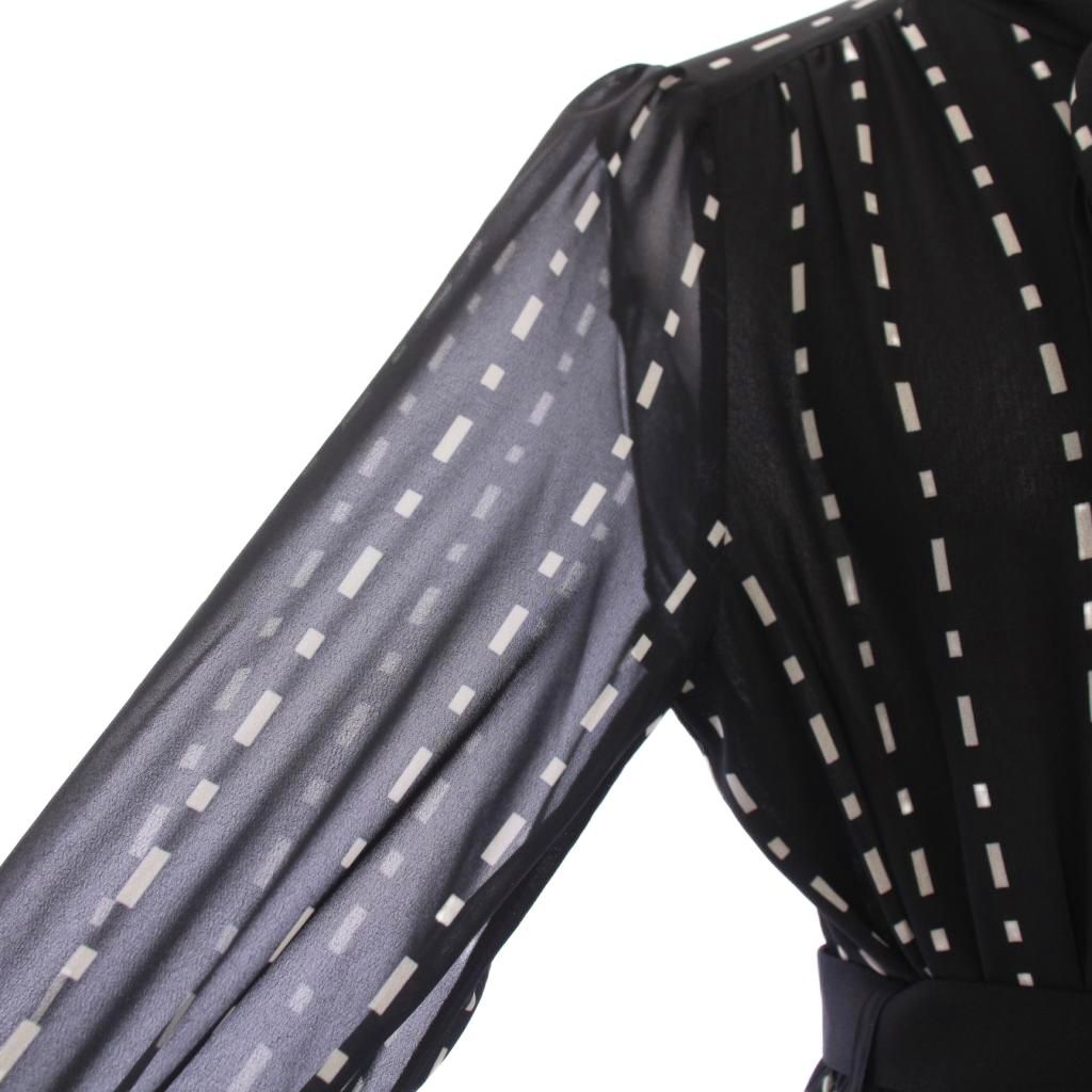 グレースコンチネンタル ダイアグラム 長袖ロングプリーツワンピース