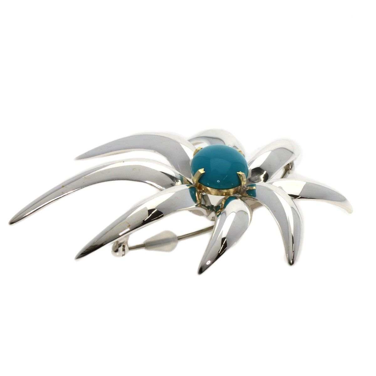 TIFFANY&Co. ティファニー ファイヤー ワークス ターコイズ ブローチ 