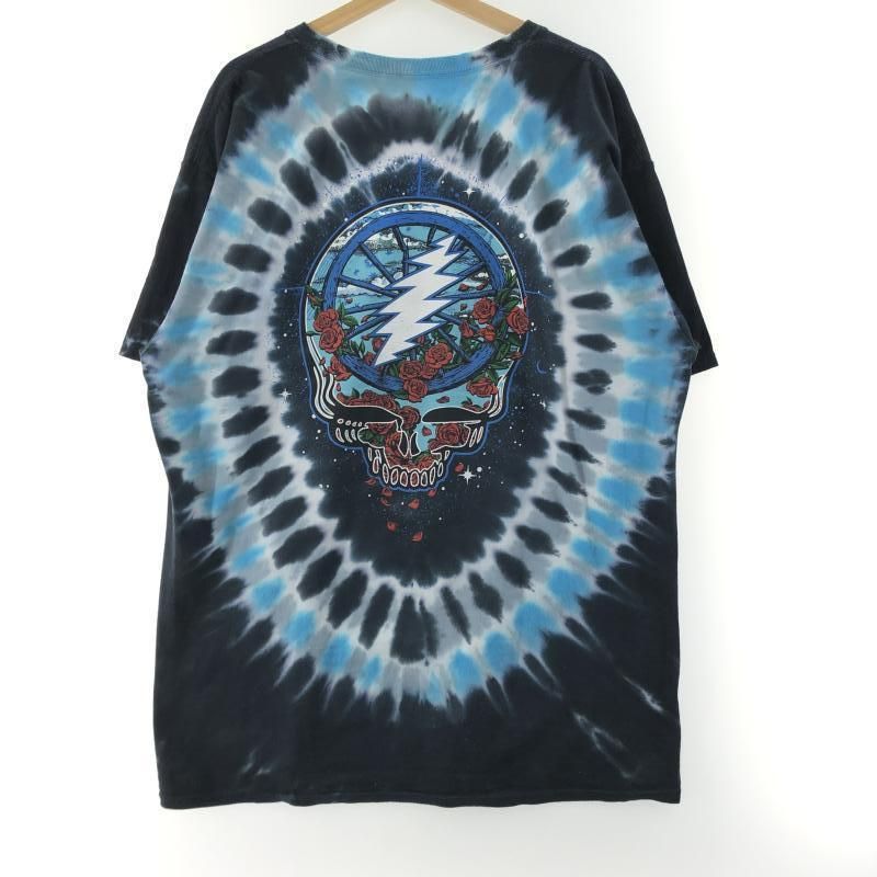 LIQUID BLUE グレイトフルデッド タイダイTee XL ブラック ブルー リキッドブルー 10