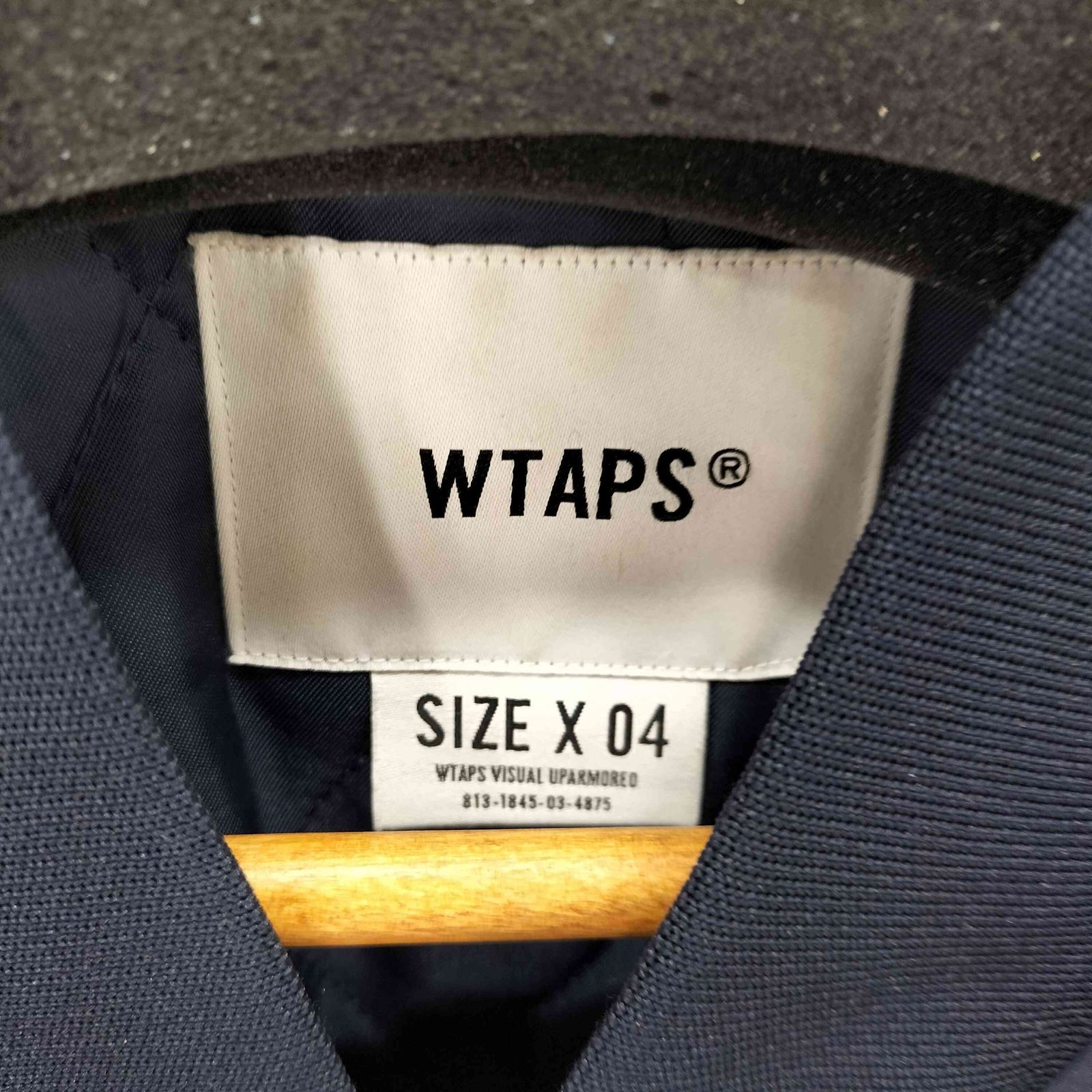 ダブルタップス WTAPS 22AW  TEAM JACKET NYLON. TWILL. UT813 チームジャケット ネイビー MA-1 ボンバージャケット メンズ JPN：4 