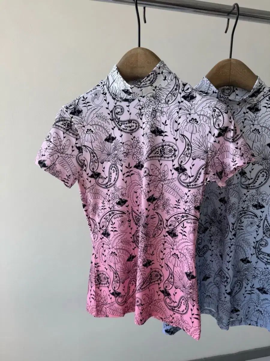 P G 冷感 ハイネック Tシャツ