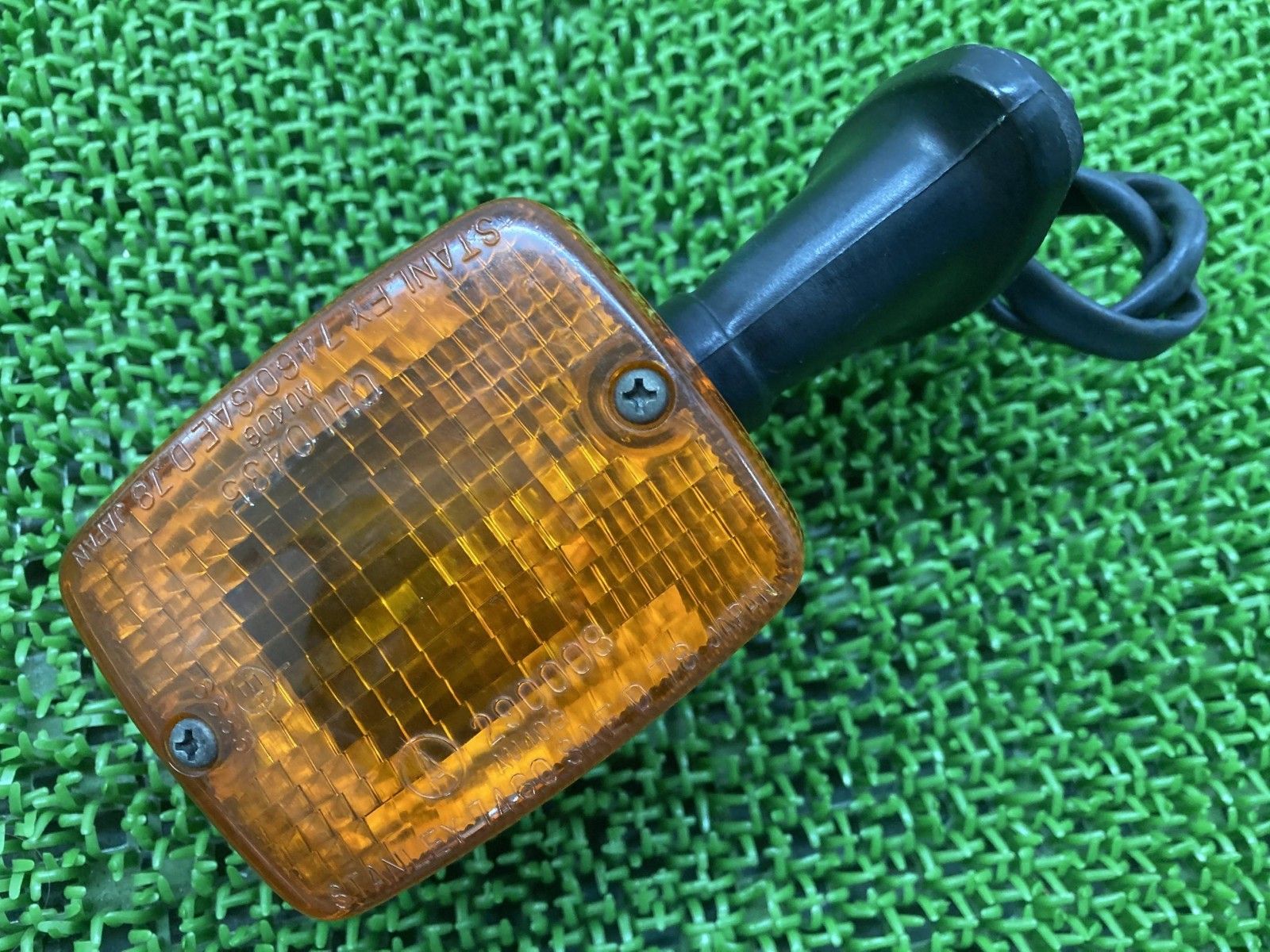 GPZ400F フロントウインカー 片側 7460 カワサキ 純正 バイク 部品 ZX400A ステー 割れ欠け無し 品薄 品 車検 Genuine zH