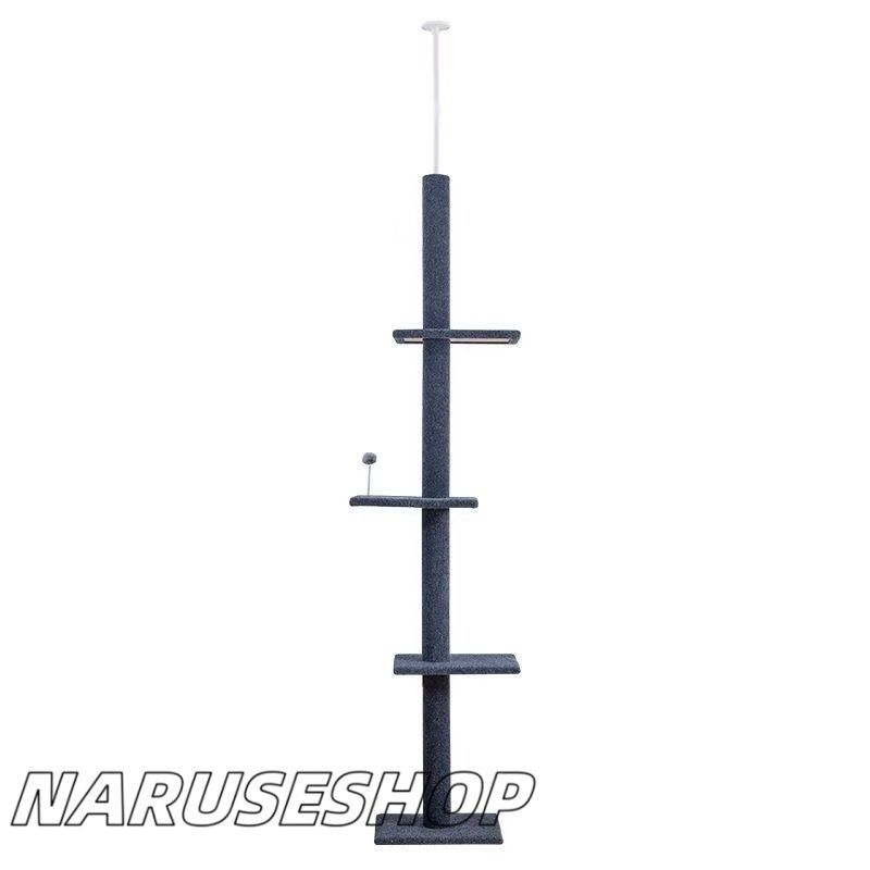 キャットタワー木登りタワーシングル突っ張り猫タワー省スペース運動不足解消ストレス解消リラックス組み立て設置組立簡単安定性抜