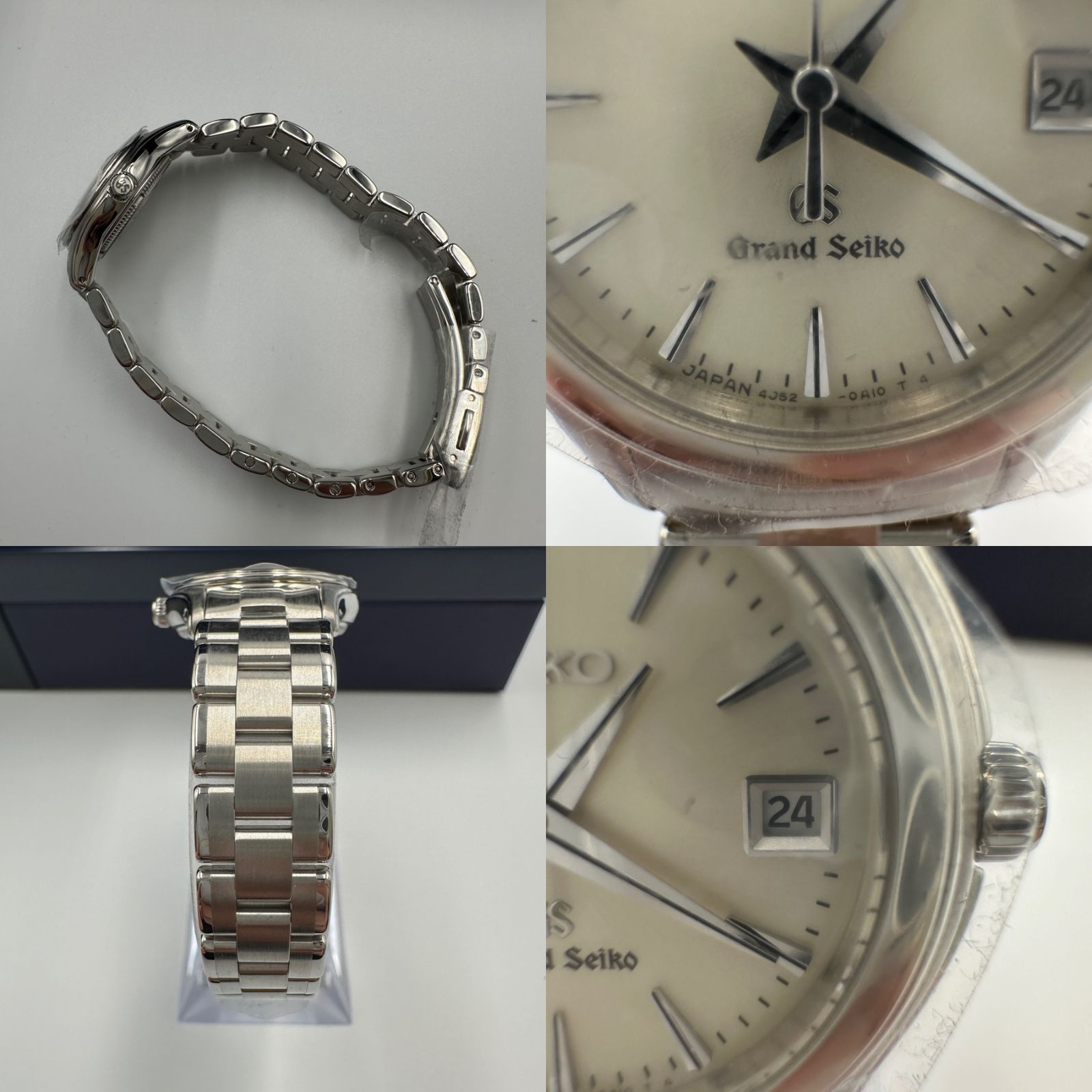 【専用品】 Grand Seiko グランドセイコー QZ 4J52-0A10 新品未使用】セイコー グランドセイコー 4J52-0A10 QZ デイト シルバー