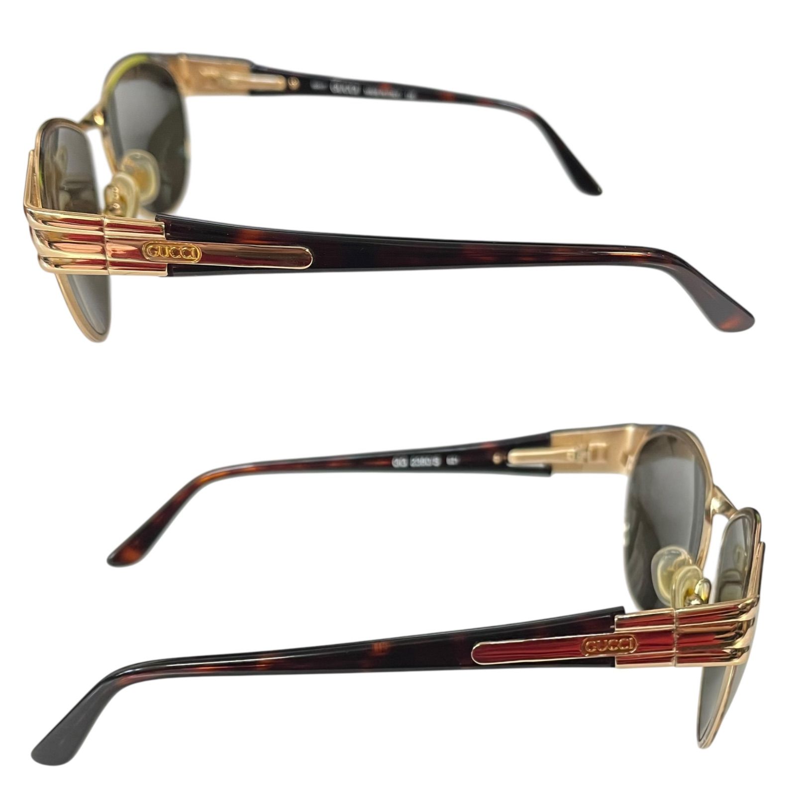 管32356】GUCCI グッチ フルリム サングラス GG 2360/S ゴールド