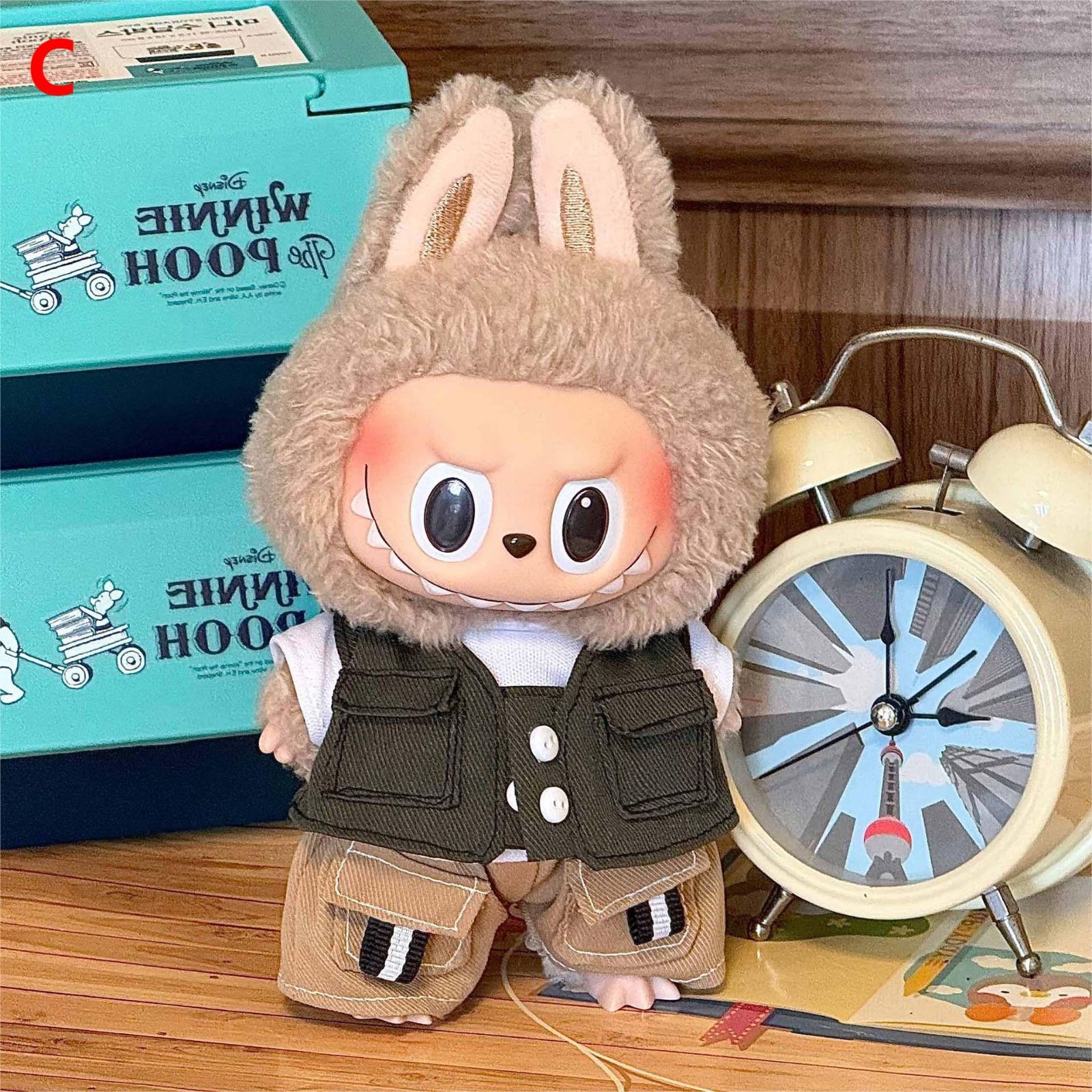 LABUBU ぬいぐるみ Twinkle 10点セット 正規品 LABUBU ぬいぐるみ衣装 17cm用 4点セット（1/2/3代目対応