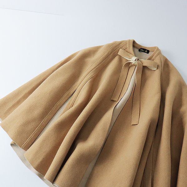 Drawer 12Gウールカシミヤダブルフェイスケープポンチョドゥロワー