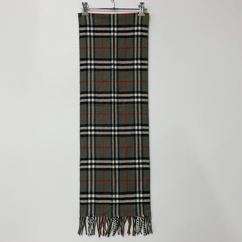 美品 バーバリー ロンドン マフラー ラムウール100% LAMBSWOOL BURBERRYS バーバリーズ LAMBSWOOL 100% ラムウール マフラー