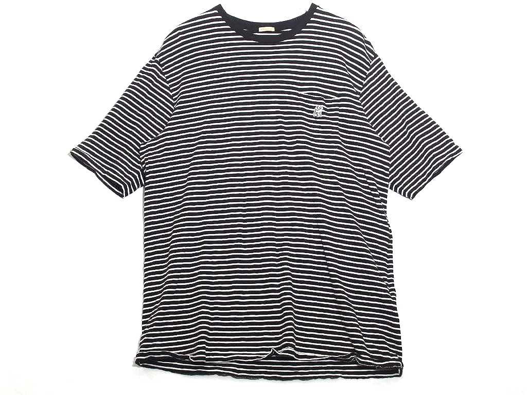 【216643】 【24SS】the shepherd UNDERCOVER ボーダー Tシャツ メンズ  ・3 US1D4891 ブラック