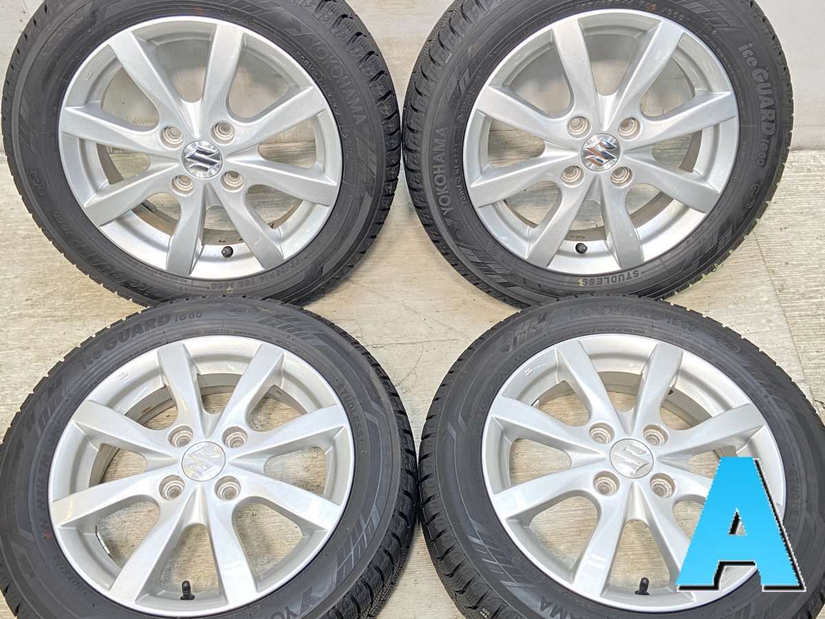 155/65R14  nヨコハマ アイスガード iG60 nスズキ純正  n14x4.5 45 100-4穴 n中古タイヤ スタッドレスタイヤ ホイールセット 4本セットn w14250108920