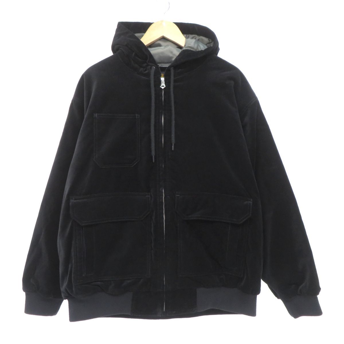 CALEE キャリー VINTAGE TYPE VELVETEEN DROP FIELD JACKET 別珍フード 