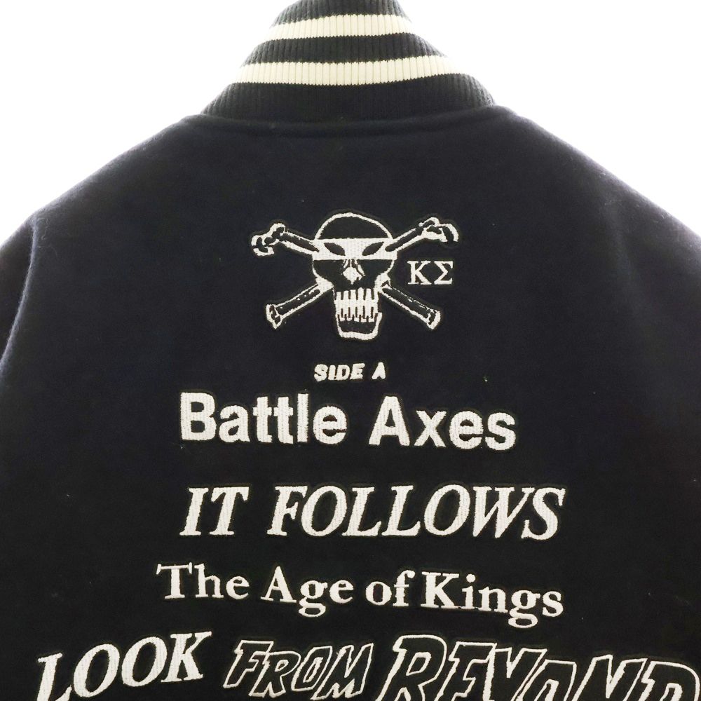 極美品 ステューシー KOSTAS SEREMETIS スタジャン L ブラック 極美品