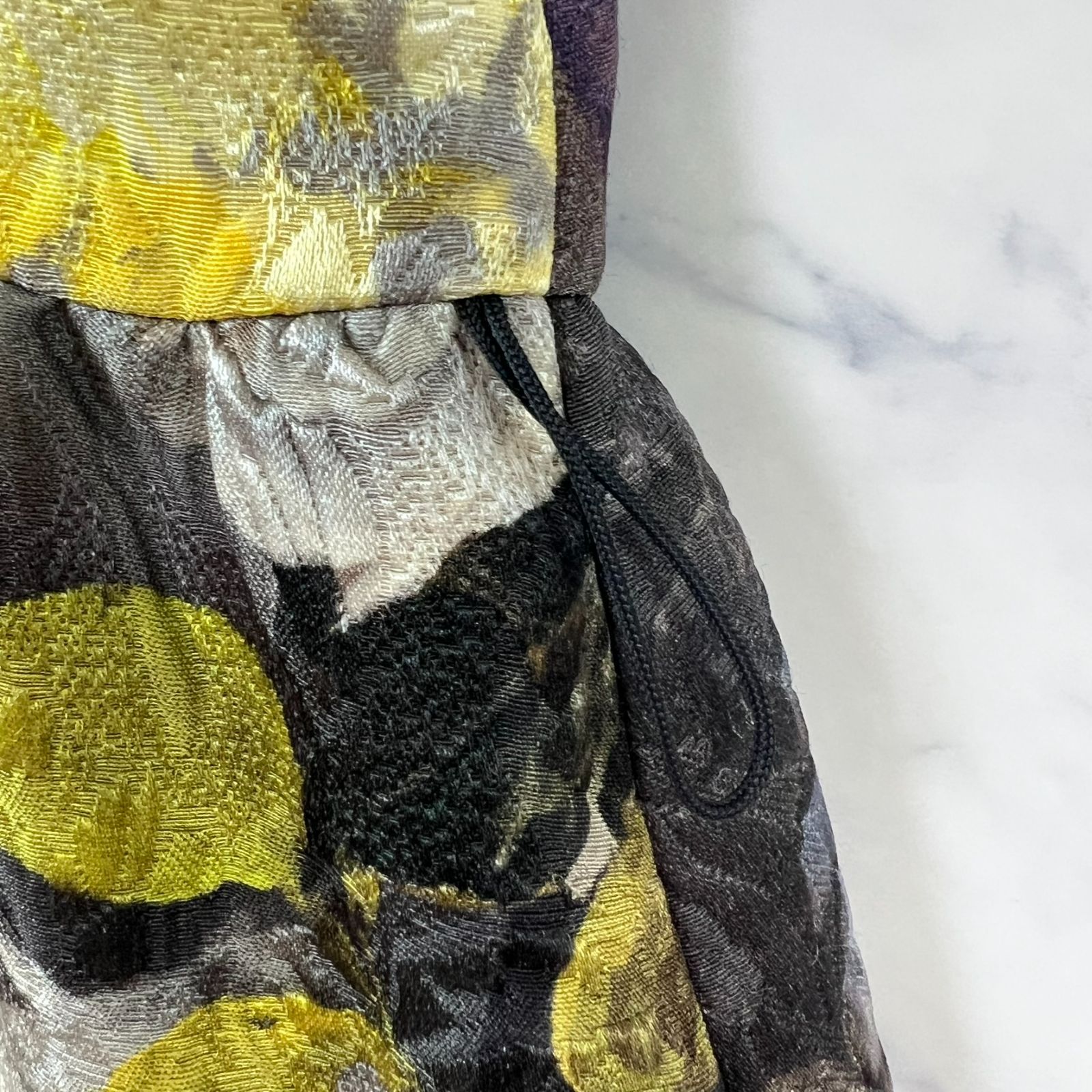 ジャガード花柄ロングワンピース