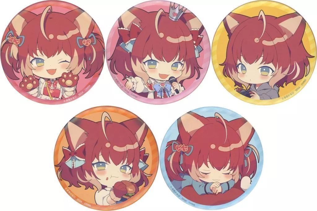 赤見カルビ 缶バッジ 赤見かるび誕生日グッズ2025 タンブラー+アクキー+缶