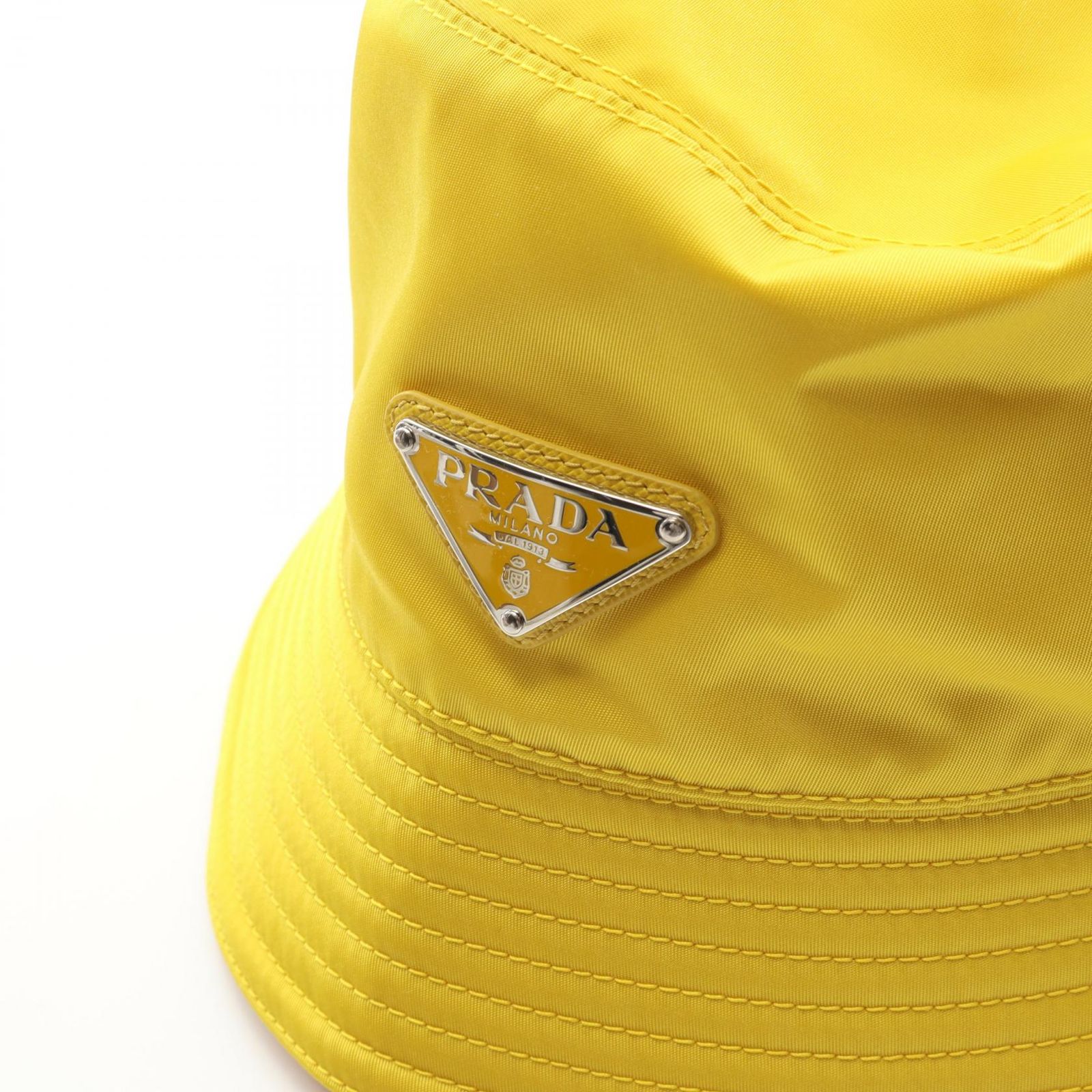 プラダ PRADA ハット Re-Nylon 1HC137 イエロー ナイロン