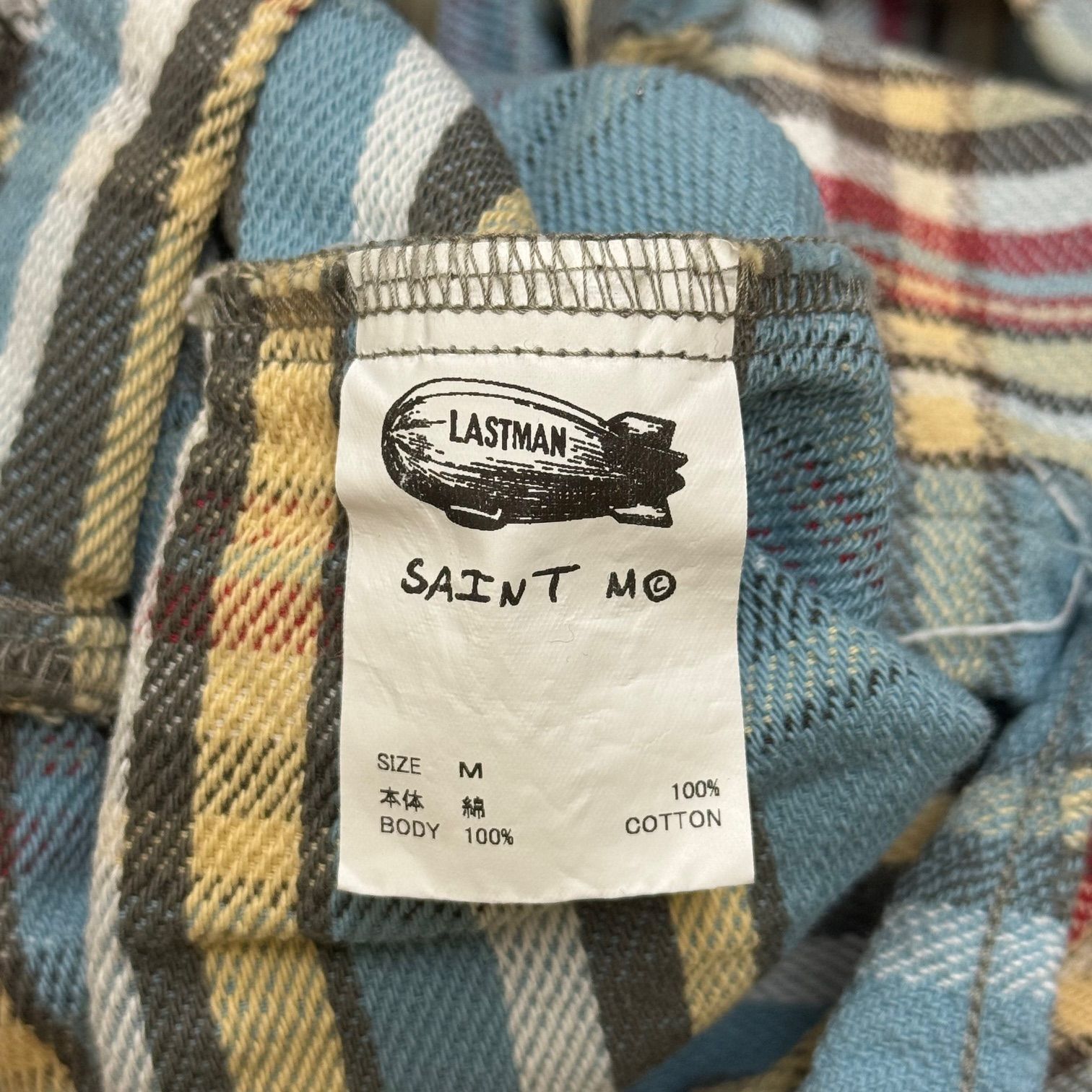 参考上代96800円 SAINTMICHAEL 24AW LM_FLANNEL SHIRT