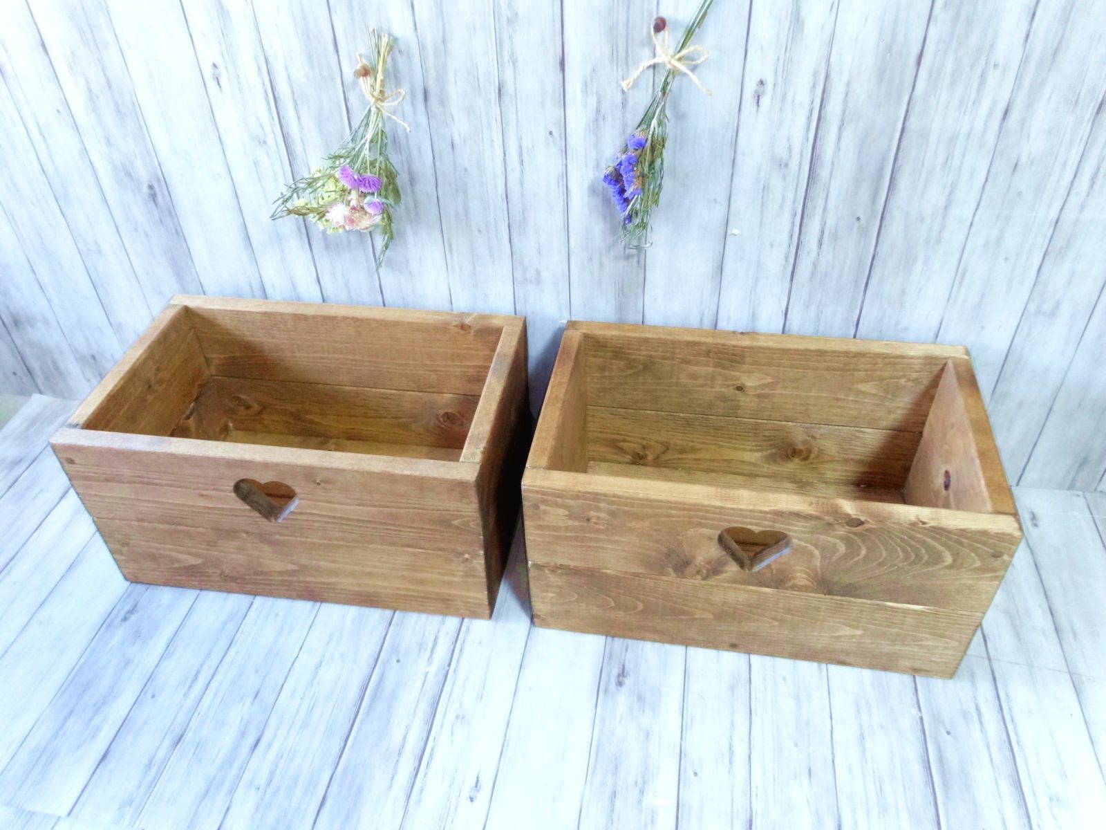 ハートボックス チーク×ホワイト