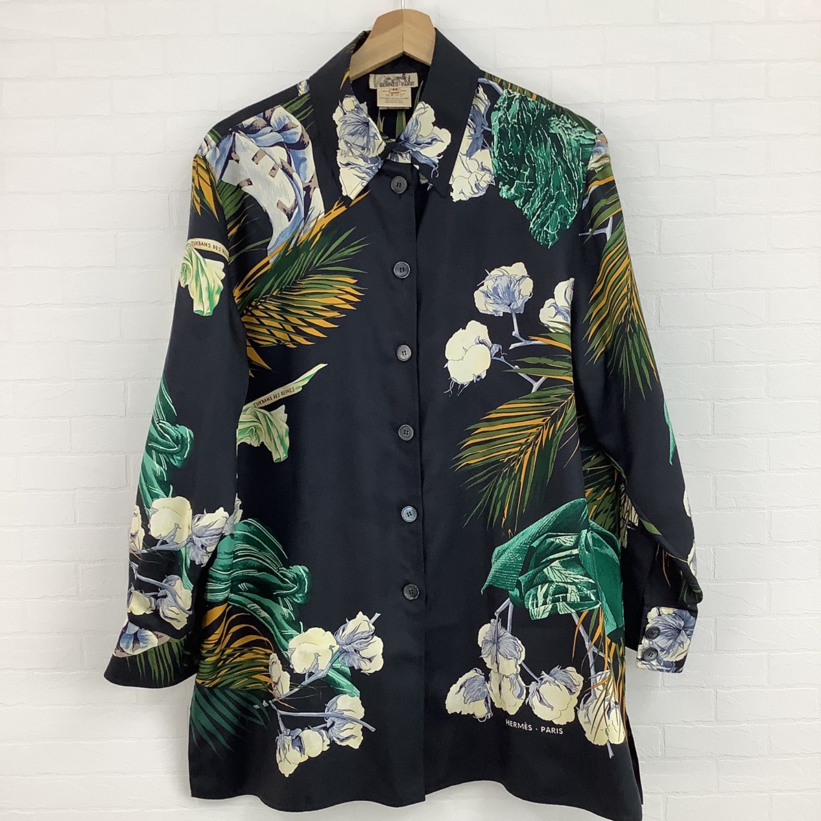 HERMES エルメス シルクブラウス 42（XL） - メルカリ