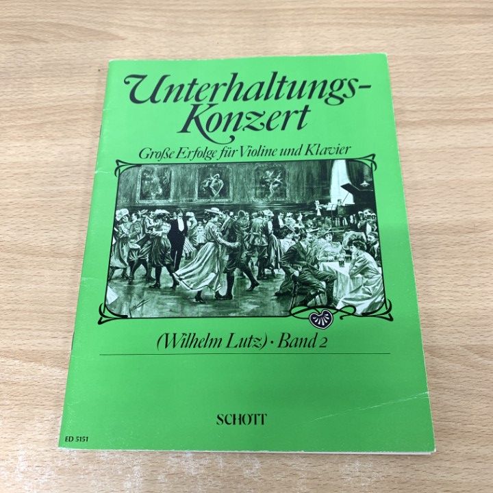 ○01)【同梱不可】Unterhaltungs-Konzert Band 2/SCHOTT/洋書
