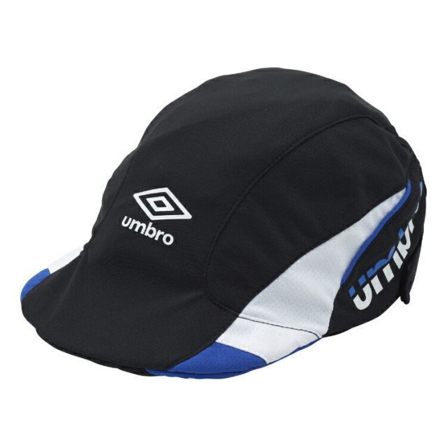 umbro アンブロ ジュニアクーリングフットボールプラクティスキャップ ブラックｘホワイトｘブルー L UUDVJC03 BK | スポーツ スポーツ用品 ウエア 小物 雑貨 ファッション小物 帽子 キャップ UV