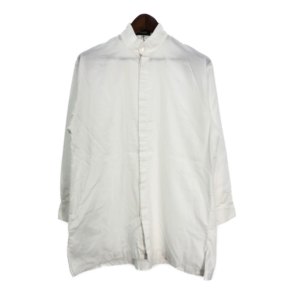 eskandar／エスカンダー スタンドカラー ジャケット シャツ イングランド製 eskandar エスカンダー スタンドカラーシャツ