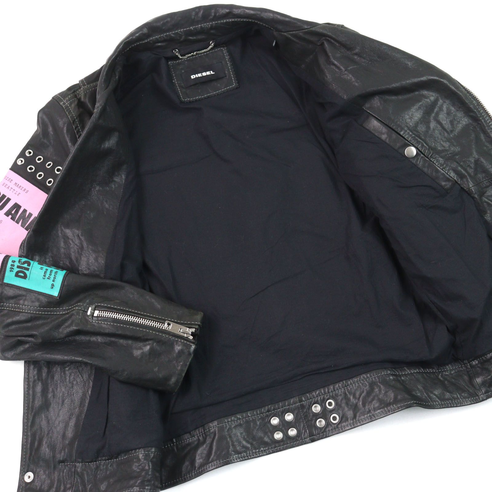 ドンドン見直し】美品○DIESEL ディーゼル シープスキン マルチ