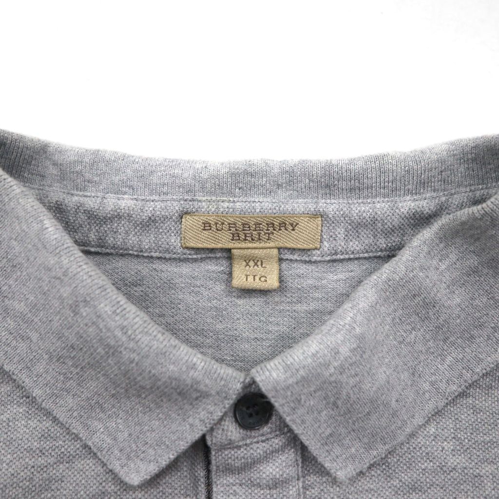 【美品】タグ付き BURBERRY BRIT ポロシャツ ホースロゴ刺繍 M 稀少】極美品Burberry Brit ポロシャツ ホースロゴ刺繍 赤 L