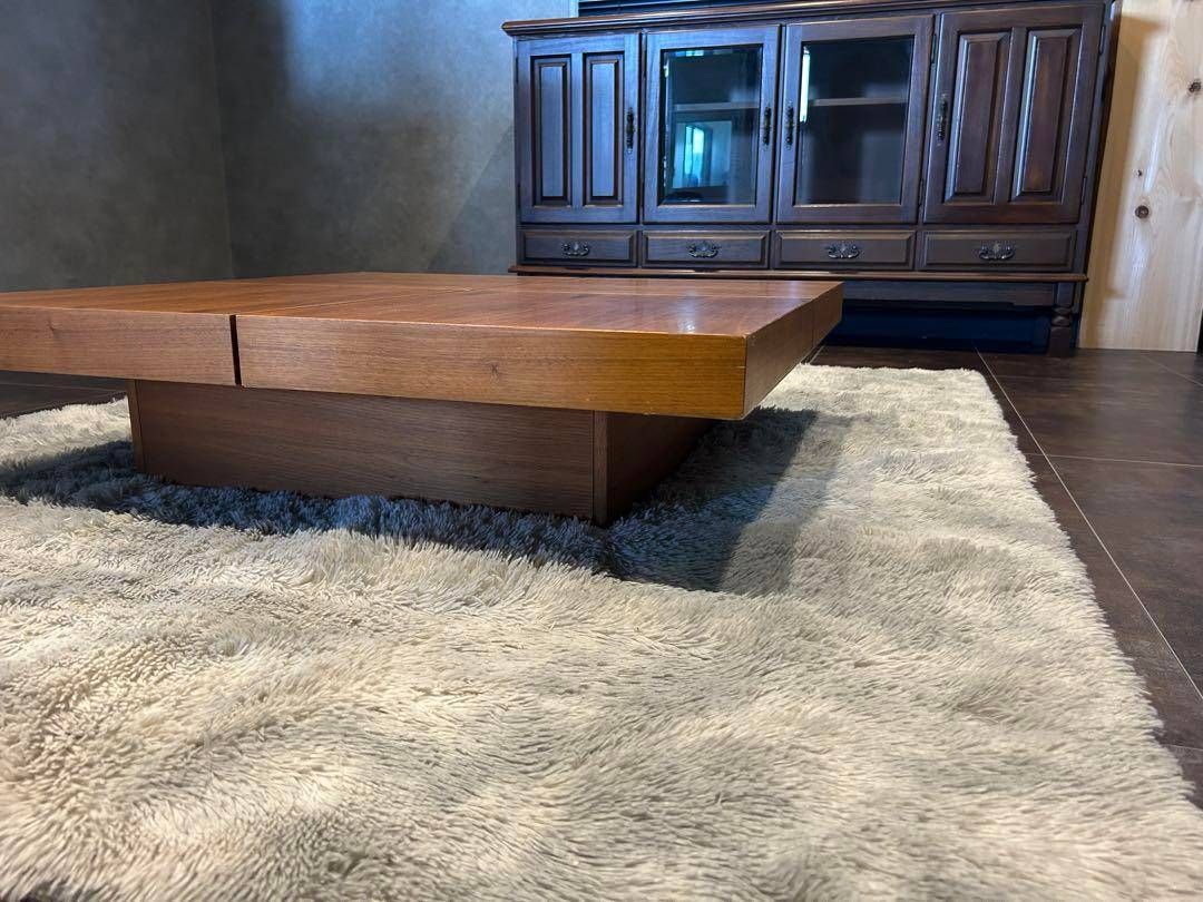 モダン　ローテーブル　スクエア型　ウォールナット　スクエアテーブル　正方形　nZ モダン ローテーブル スクエア型 ウォールナット スクエアテーブル