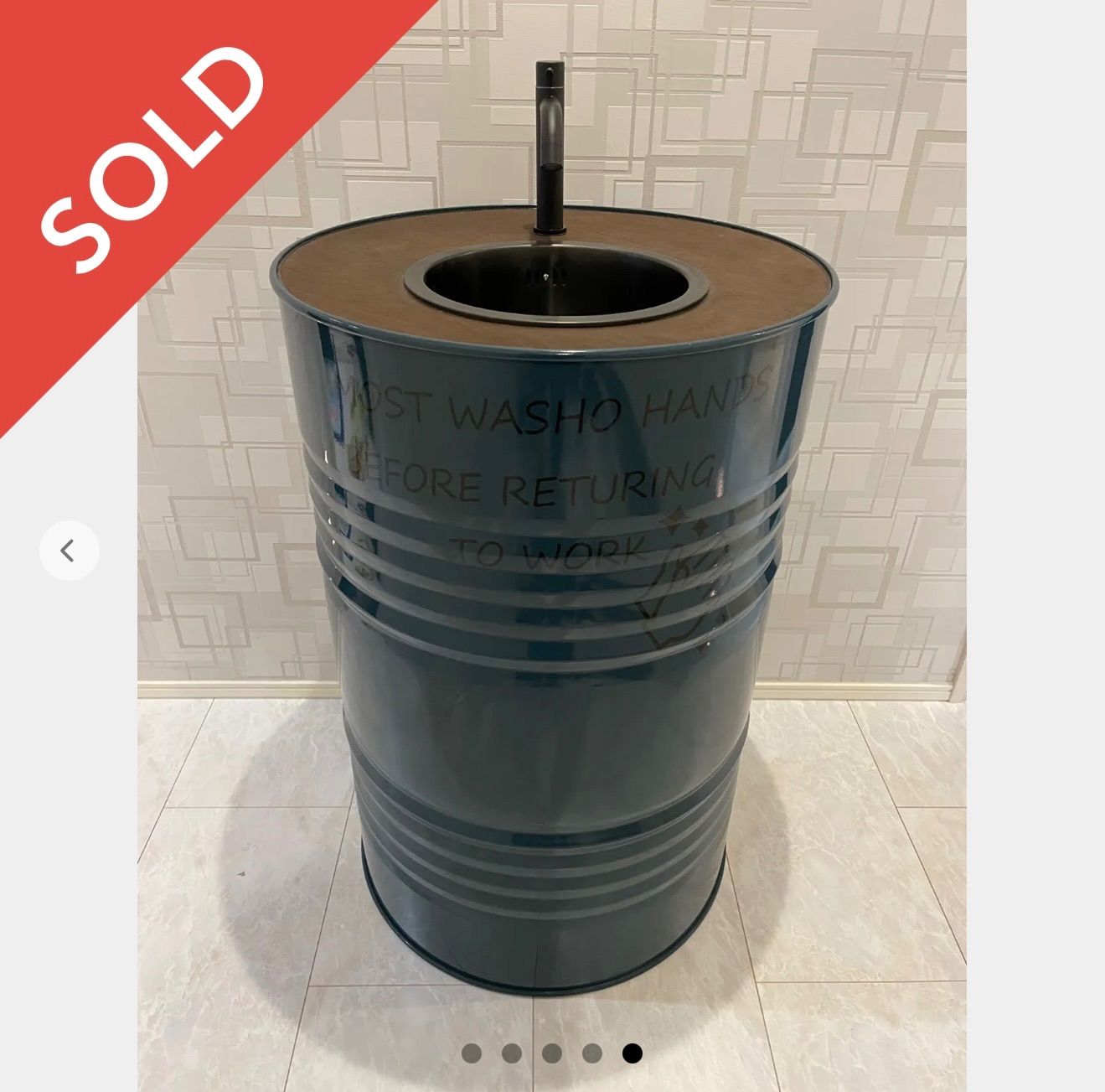 ドラムリメイク 手洗い シンク SOLD が 予約制作