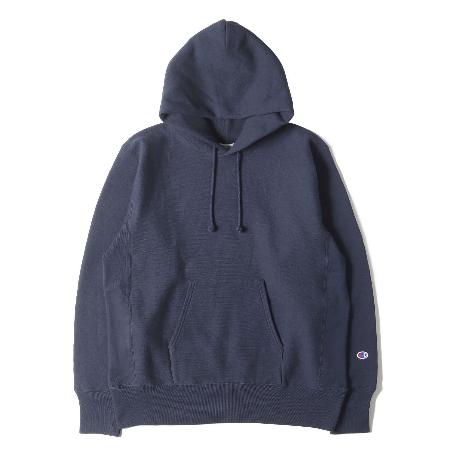 美品】Champion チャンピオン パーカー ダークネイビー サイズ:XL 