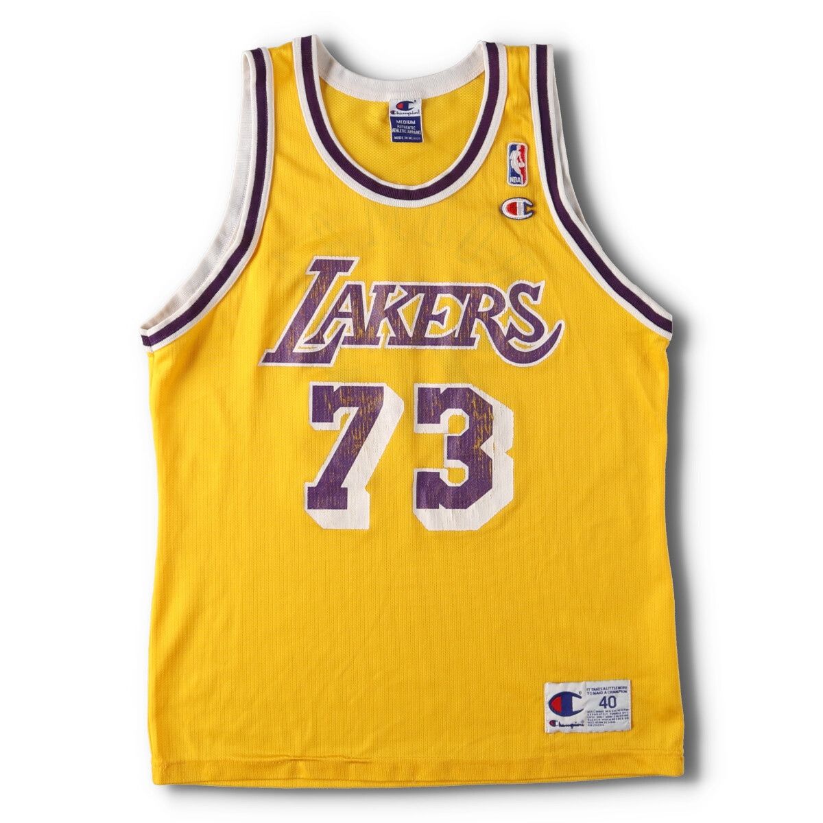 レイカーズ ユニフォーム champion (□ 未使用品・USA製 レイカーズ ユニフォーム champion (□ 未使用品・USA製