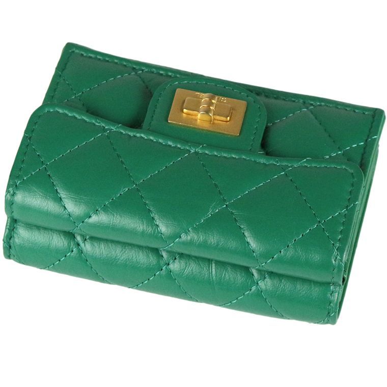 CHANEL/シャネル 2.55 マトラッセ コンパクトウォレット/ミニ