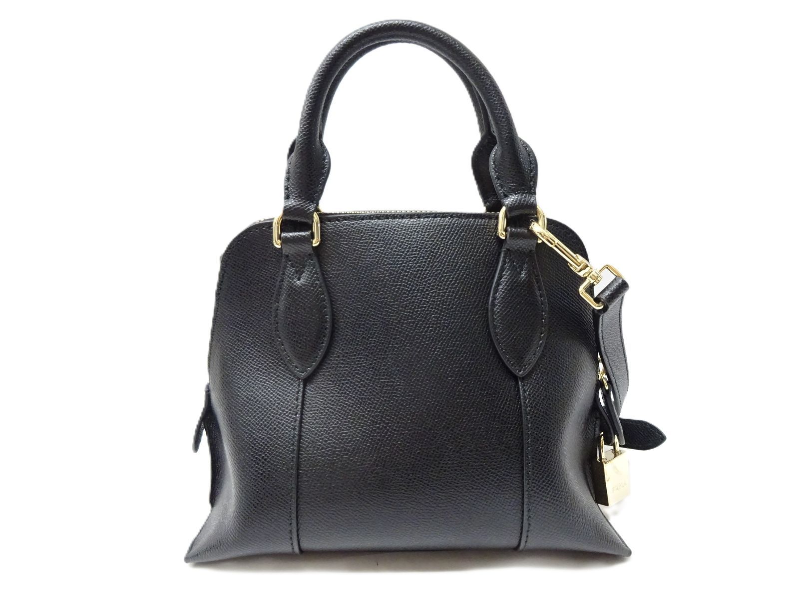 FURLA フルラ ヴィットリア S ドーム レザー 2WAY ミニ ハンドバッグ