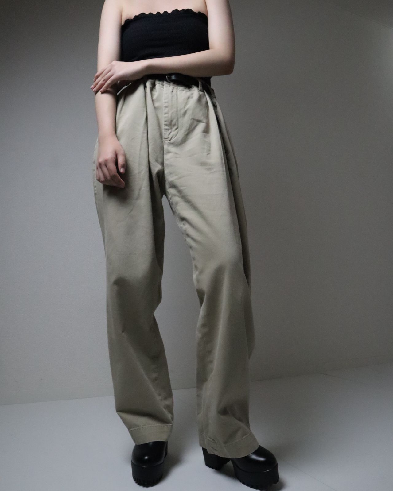 1990s Polo by Ralph Lauren ETHAN PANT 2tuck wide classic chino