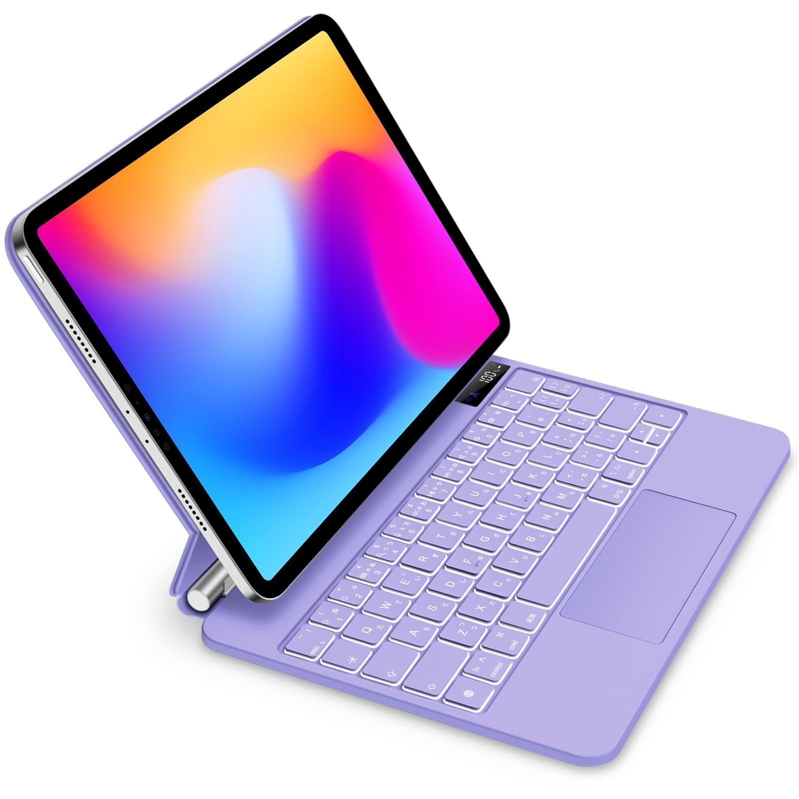 Air第4|5|6世代通用 11第1|2|3|4世代|iPad トラックパッド付きキーボード Pro ケース iPad iPad 7色バックライト付き 11inch対応スマートキーボード 磁気吸着ケース Air6 M2 日本語配列キーボード 20