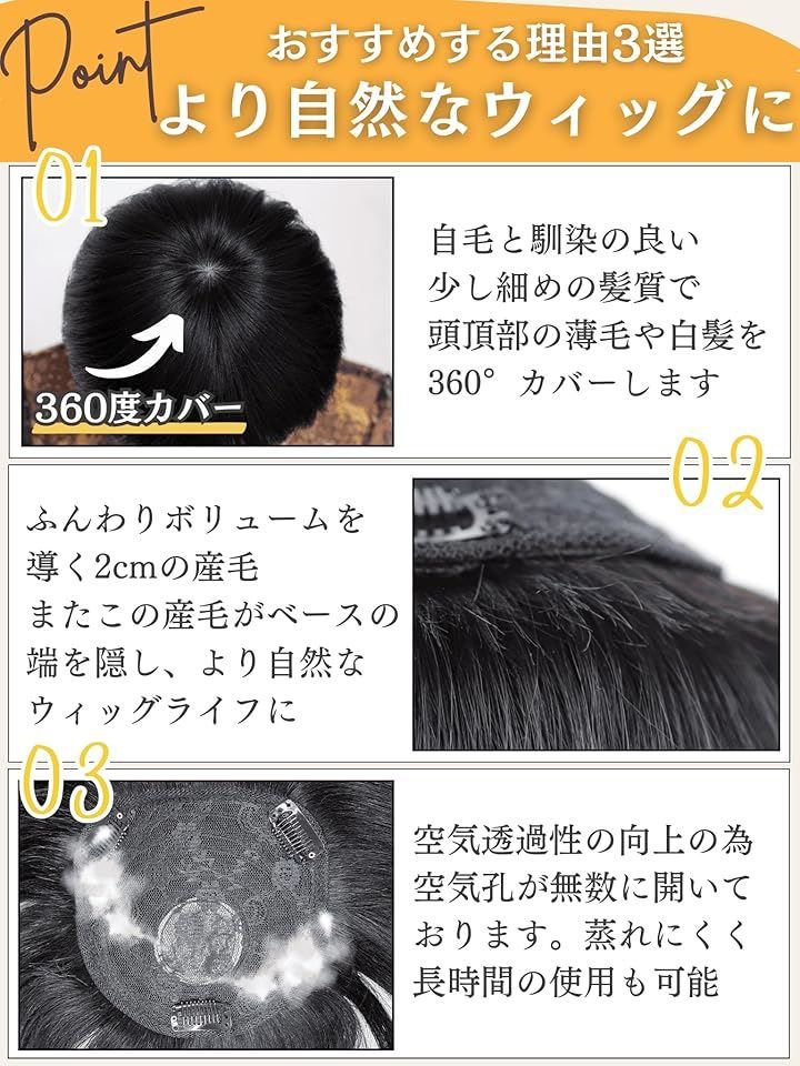 部分ウィッグ