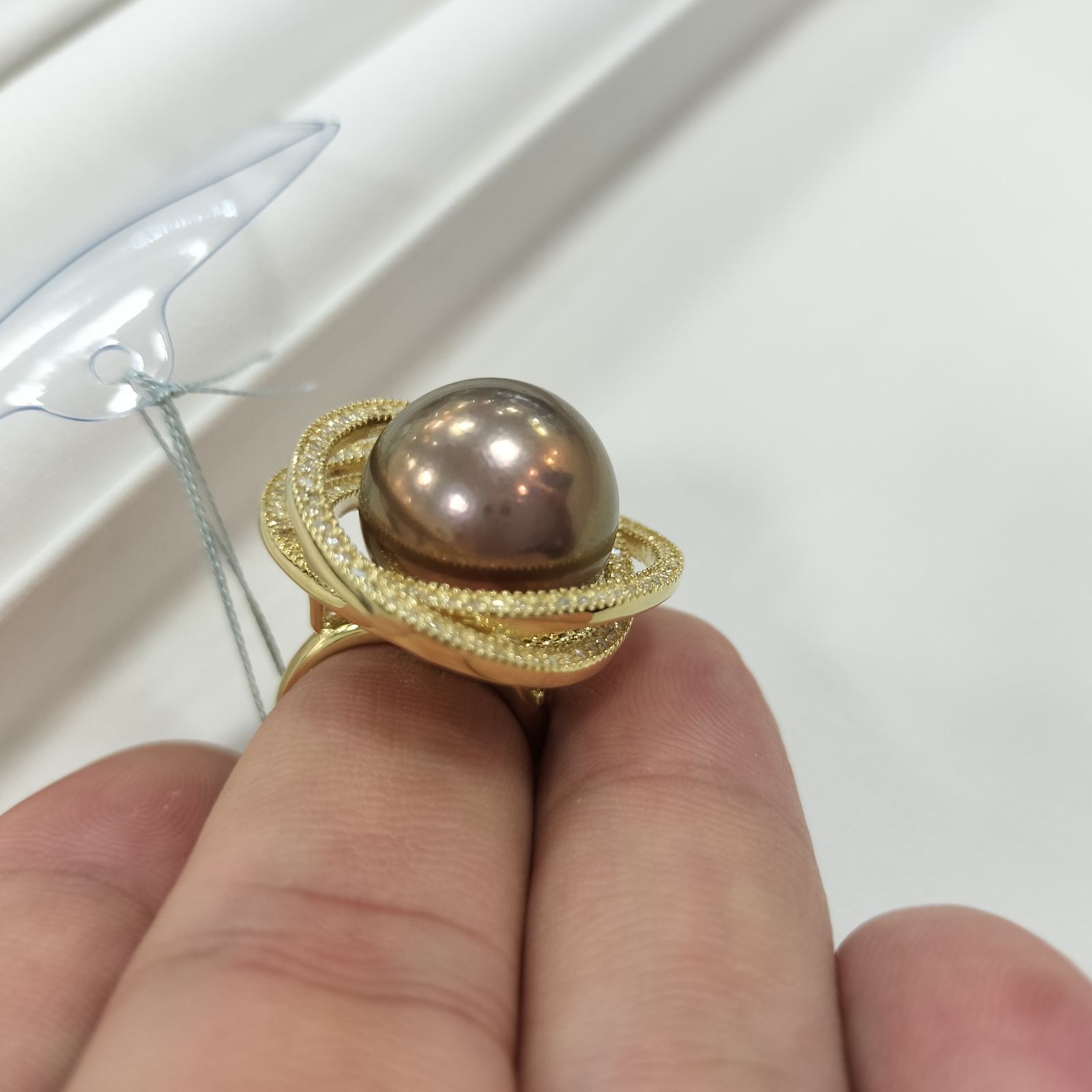 K18YG 淡水真珠ナチュラルカラーリング - メルカリ