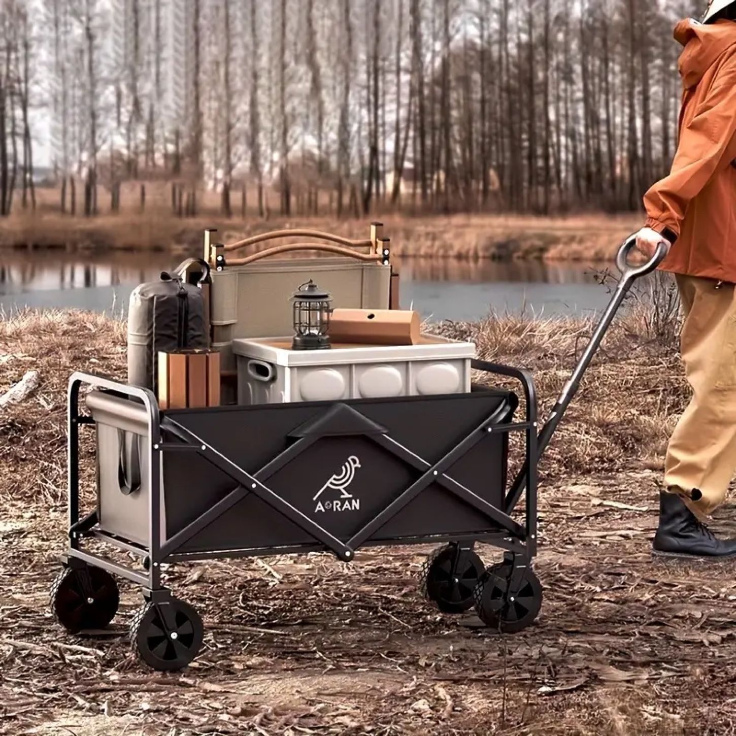 アウトドア用品 アウトドア キャリーワゴン キャリーカート コンパクト