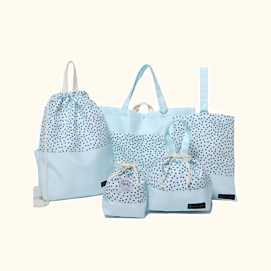closet エバークローゼット レッスンバッグ 5点セット 入園入学セット ever 女の子 入園入学準備 シューズケース 上履き入れ 体操着袋 子供 キッズ