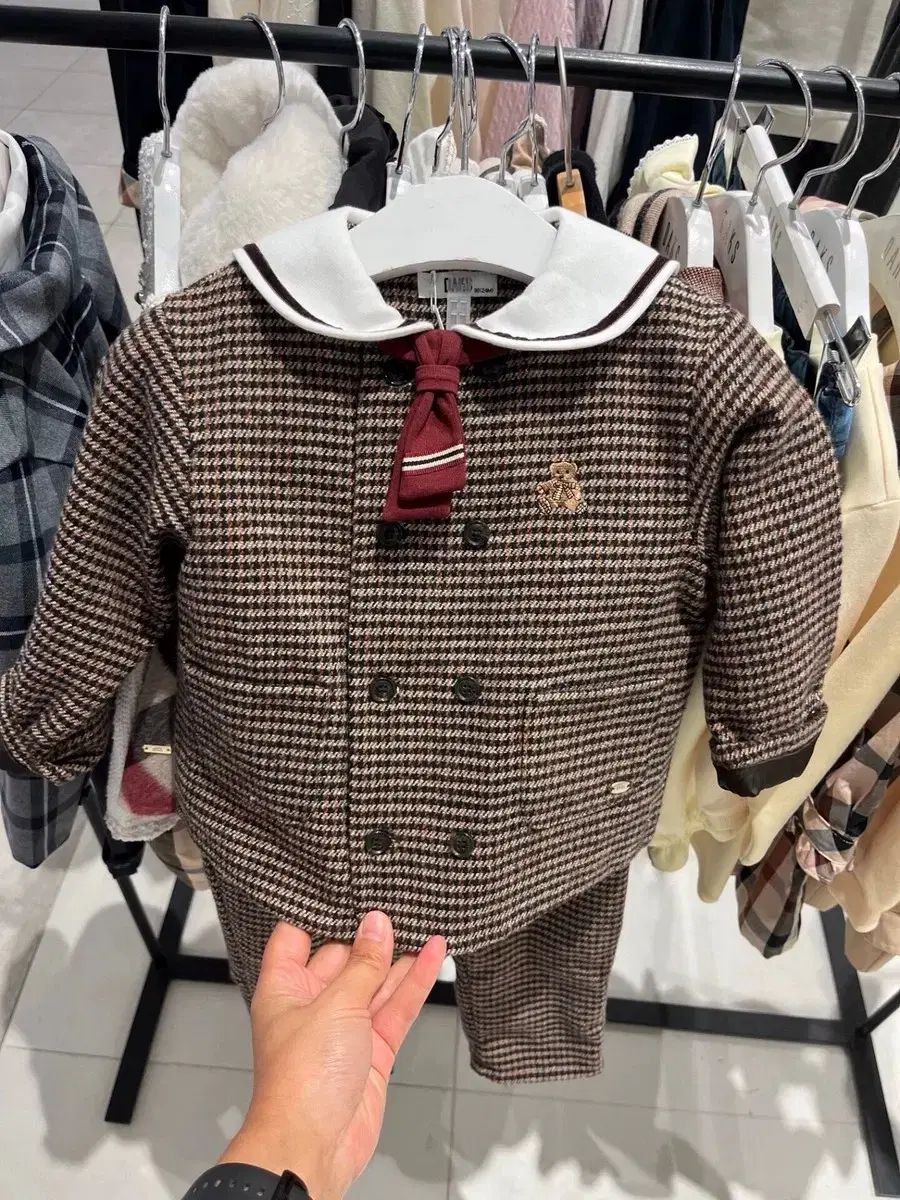  新規 ダックスベイビー ミレニアム チェック スーツ 120 アンダーシャツ 下着 肌着