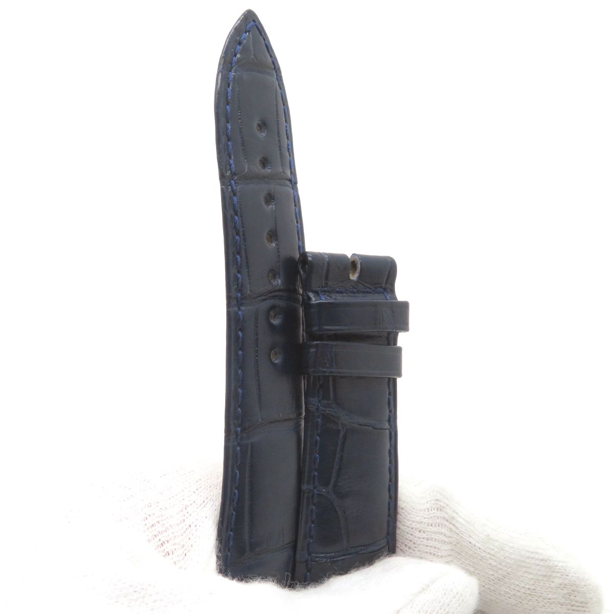 ブレゲ BREGUET 腕時計パーツ クロコダイル ネイビー 未使用 純正 替え