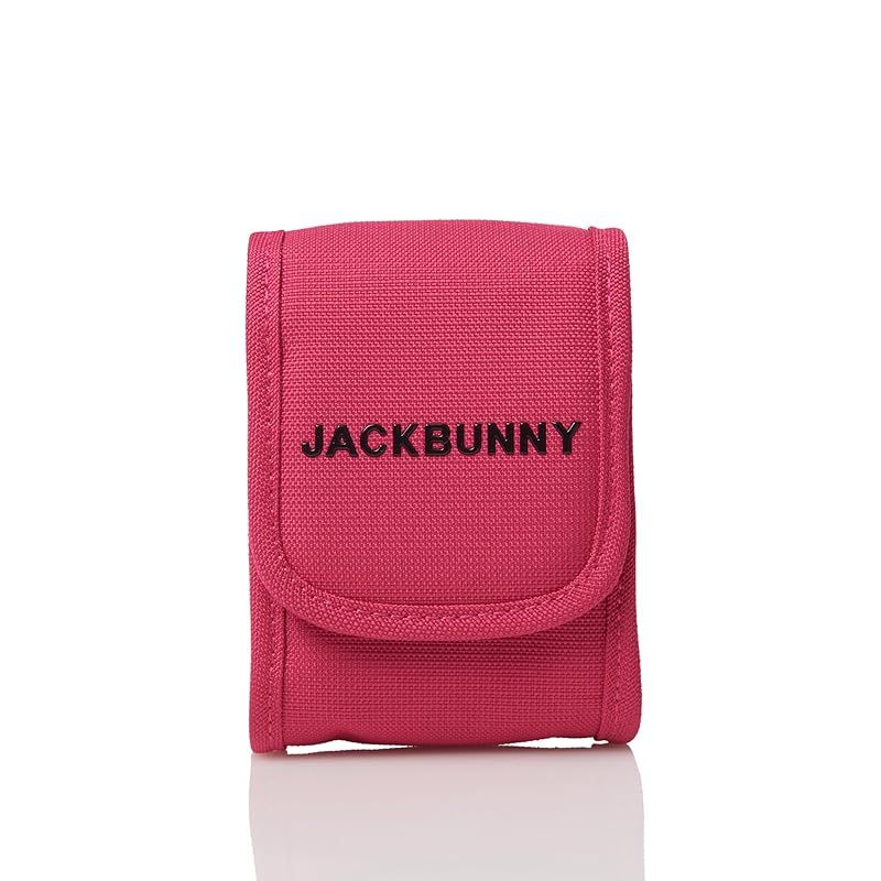 ♥品 ジャックバニー 継続定番商品 スコープケース ロゴファスナーシリーズ カラビナ付き | ゴルフ 測定器 | 262-4984713 090_ピンク FR 0