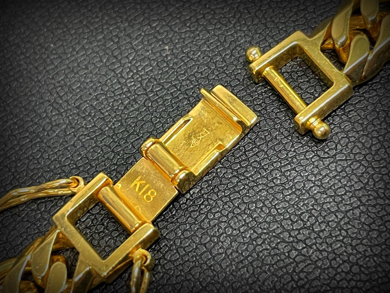 喜平ネックレス K18 18金 6面 ダブル 103g 甦ら 50㎝ ゴールド【中古】