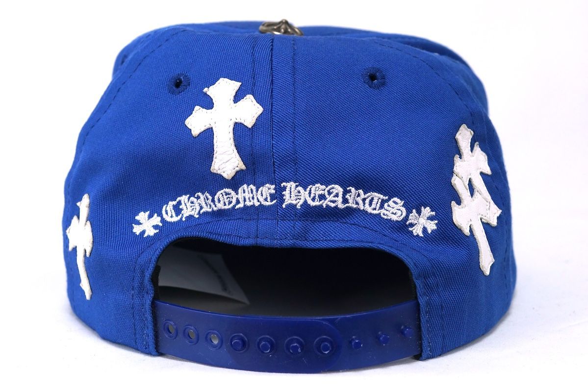 CHROME HEARTS HAT 5 PANEL CAP BSBL CBLT BLUE/WHITE クロムハーツ
