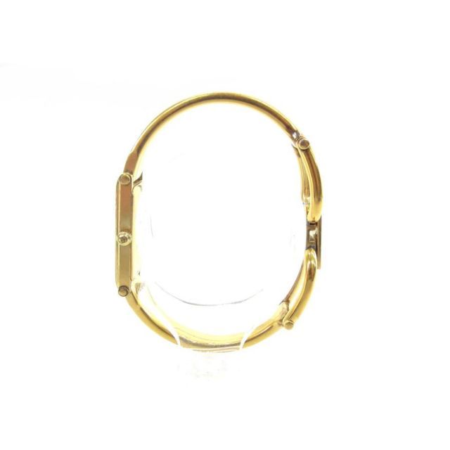訳あり GUCCI 1500 ゴールド バングル時計 グッチ ✨美品✨GUCCI グッチ 時計 1500 ゴールド バングル 黒文字盤 訳