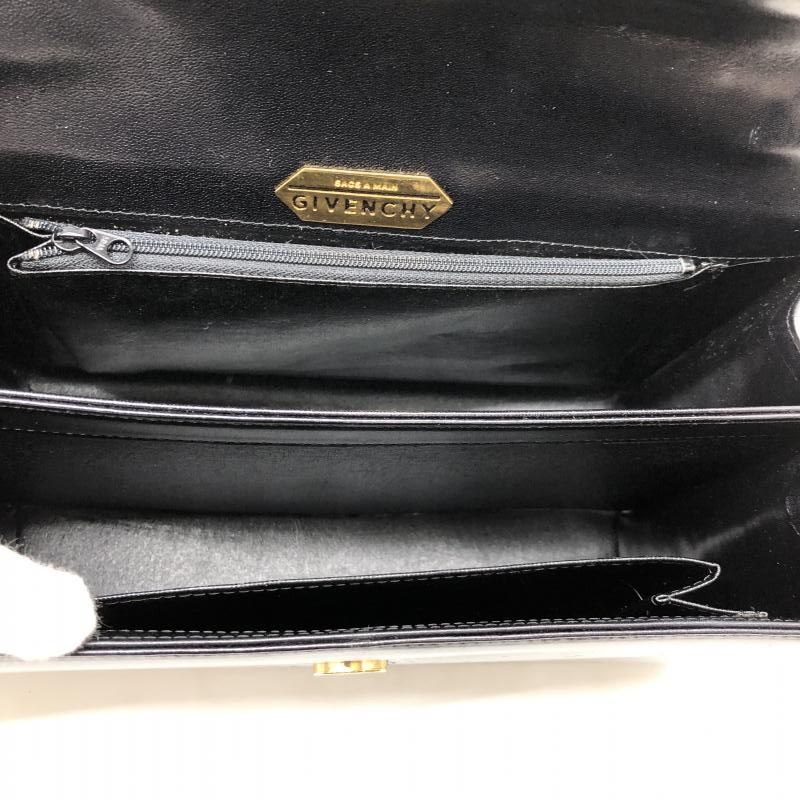 中古】GIVENCHY 4Gロゴ ハンドバッグ ブラック ジバンシー[24