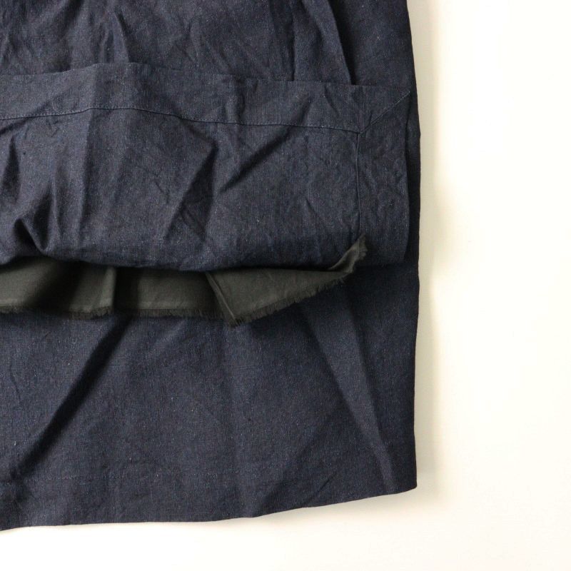 美品 えみおわす emiowasu ラップスカート/インディゴ 巻き