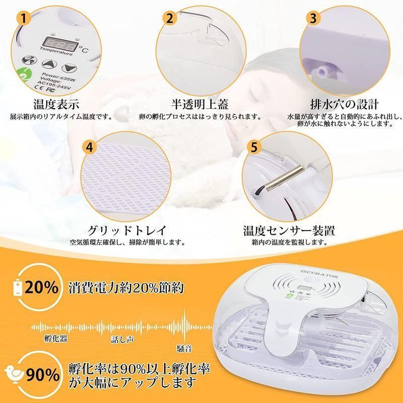 検卵ライト付き
